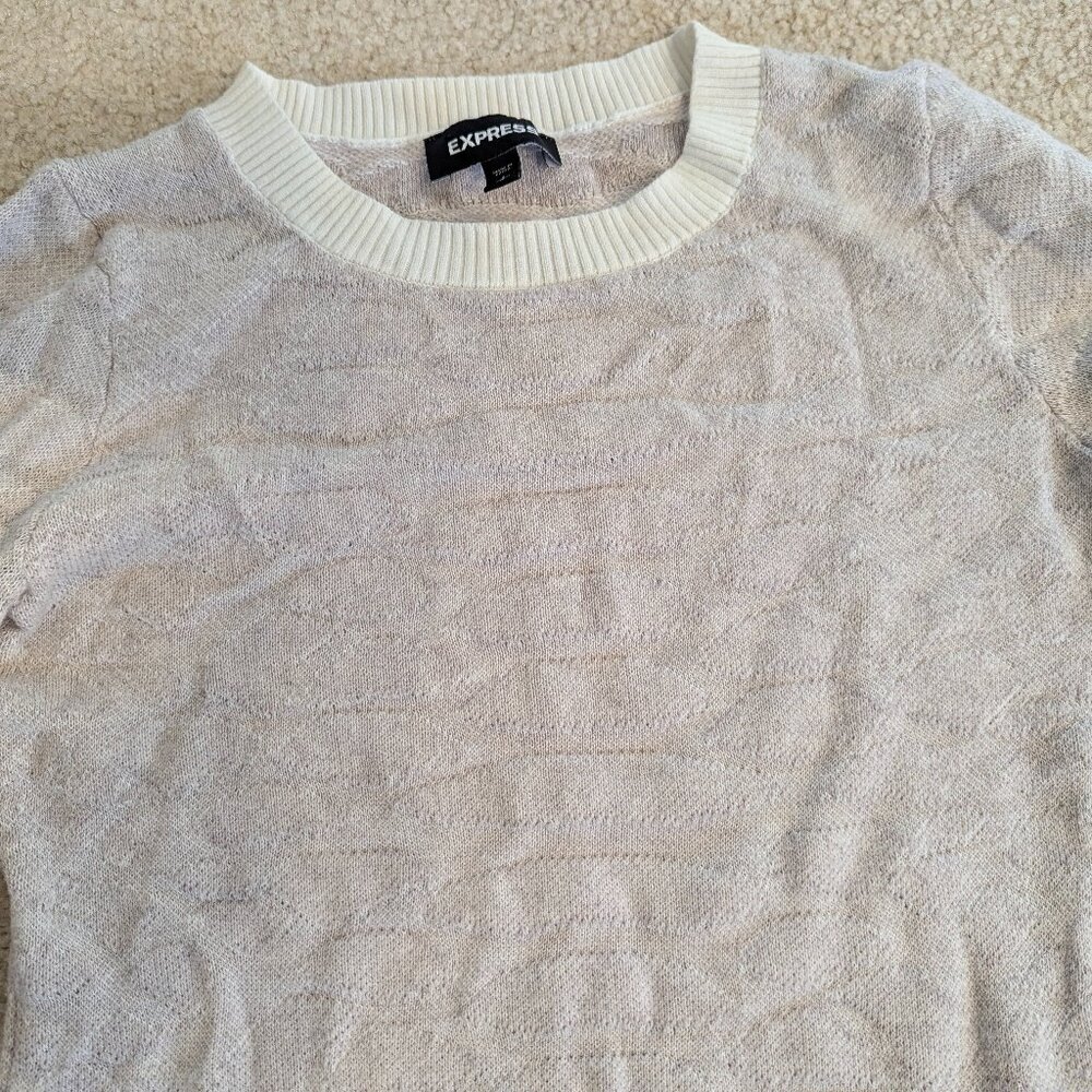 Express animal print sweater